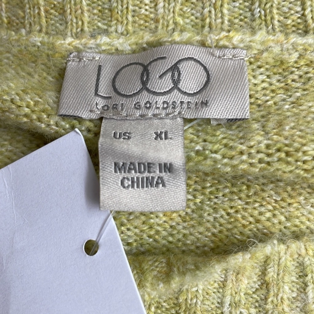 LOGO Lori Goldstein color block crew neck sweater - Picture 10 of 10